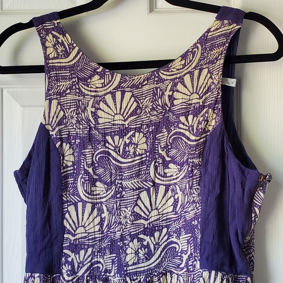 O'Neill Leah Gauze Woven Skater Dress Open Back - Picture 2 of 9